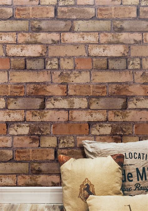 Old Brown Bricks Wallpaper Milton And King Brick Wallpaper Brown