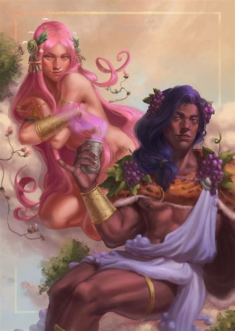 Aphrodite And Dionysus Hades And 1 More Drawn By Hearoto Danbooru