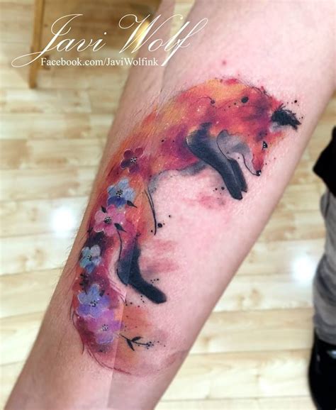 Pin By Mary Brookins On Artwork Javi Wolf Watercolor Tattoo