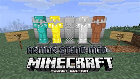 Мод Стенд для брони Armor Stand Mod для Mcpe Minecraft Pe Моды Карты
