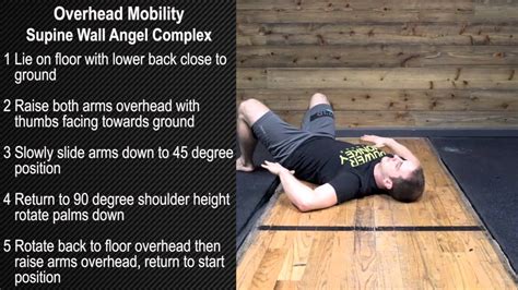 Overhead Mobility Supine Wall Angel Complex Youtube