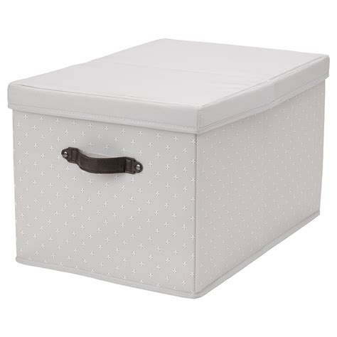BlÄddrare Box With Lid Greypatterned 35x50x30 Cm Ikea
