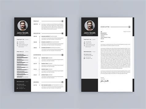 'emma smith' resume template green and grey. John Smith - Resume Template #Resume #Smith #John # ...