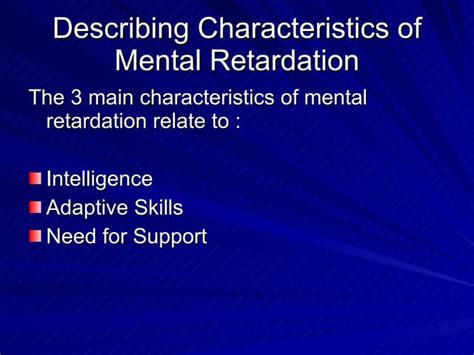 Teaching Students With Mental Retardation Ppt