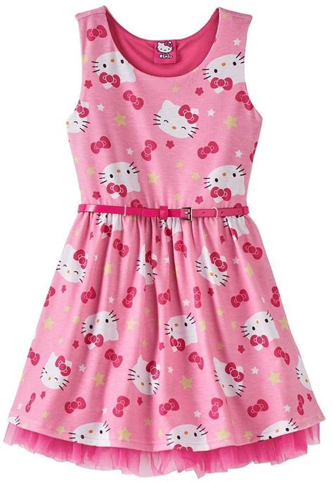Hello Kitty Bow Dress Girls 4 6x Hello Kitty Dress Hello Kitty