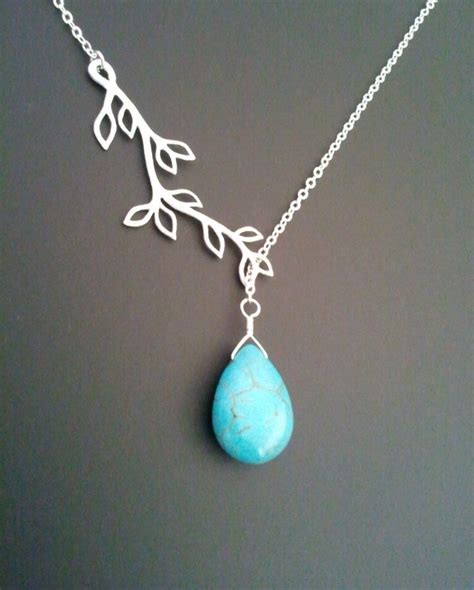 Turquoise Necklace Turquoise Earrings Birthday Gift For Mom Etsy