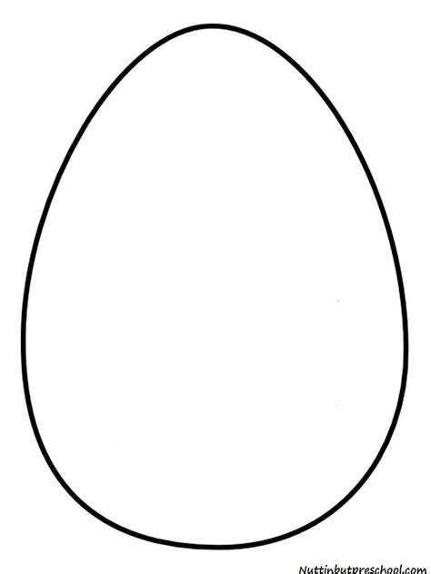 Egg Shape Template Downloadable And Printable Pattern Here Egg