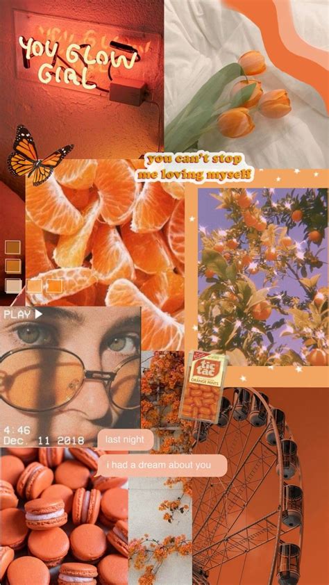 Orange Aesthetic Wallpaper🧡🦊🍑 Sfondi Carini Sfondi Iphone Carta Da