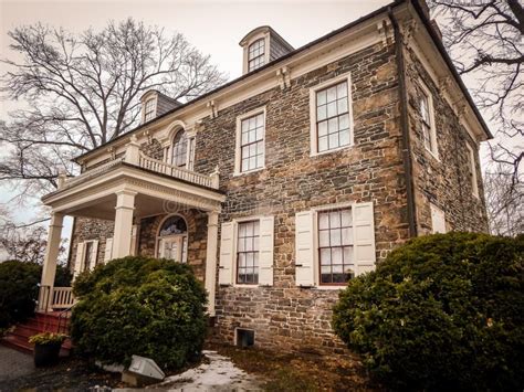 Historic Mansion On Fort Hunter Harrisburg Pennsylvania Stock Image