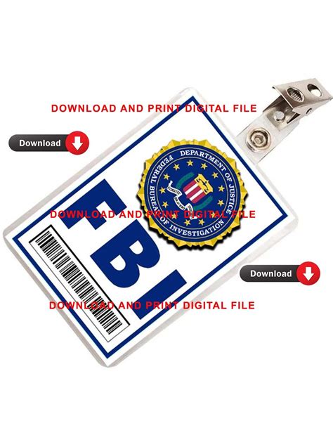 Custom Id Card Prop Replica Digital Instant Download Pdf Printable