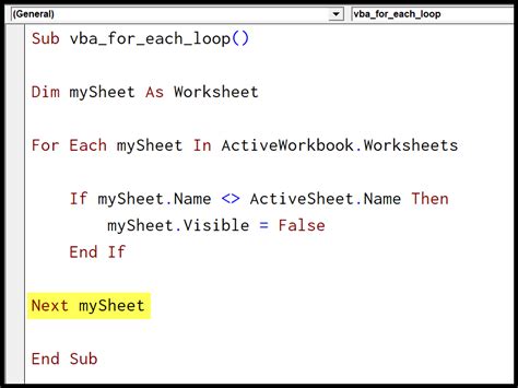Vba For Loop For Next For Each The Guide Examples