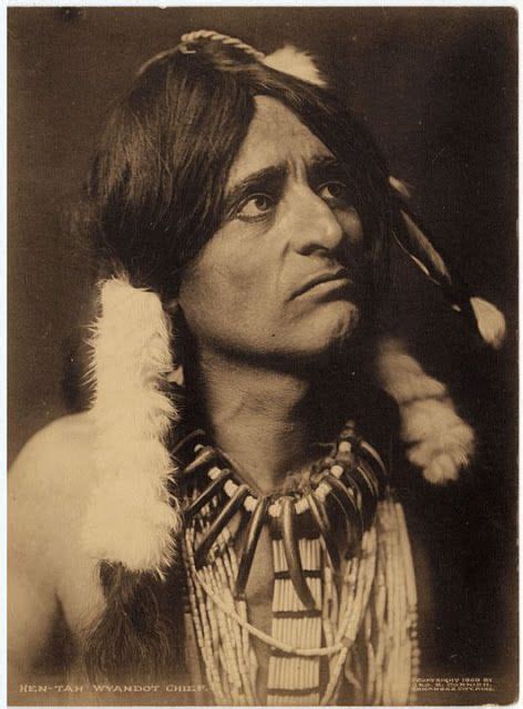 Huron Wyandot Indian Chief Called Hen Native American Tribes