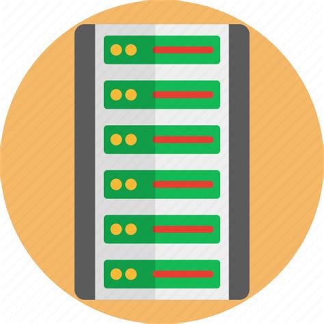 Server Center Data Database Hosting Rack Storage Icon Download