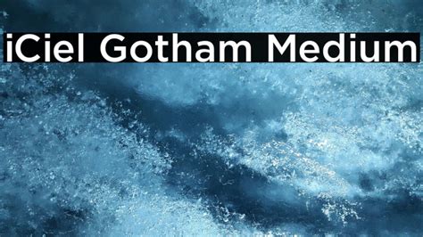 Iciel Gotham Medium Font