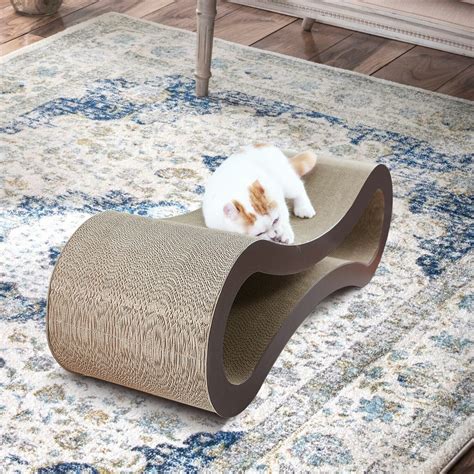 Scratchme Cat Scratcher Lounge Post Furniture Rest Sleep Scratching