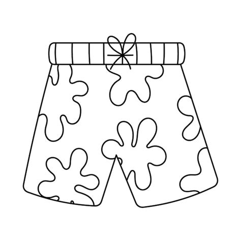 Premium Vector Swimming Trunks For Men Doodle Simple Clipart All