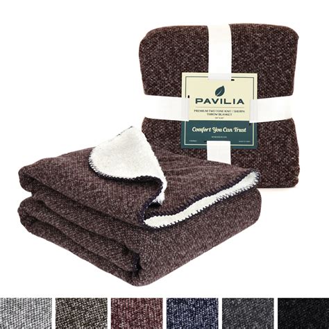Sherpa Flannel Fleece Reversible Blanket Extra Soft Microfiber Throw