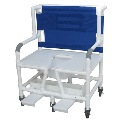 30 Bariatric Shower Chair W Full Support Seat And Commode Opening