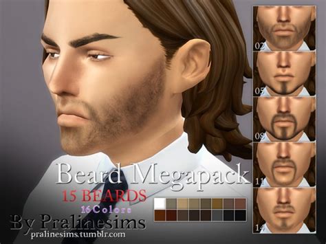 The Sims Resource Beard Megapack 15 Beards By Pralinesims • Sims 4