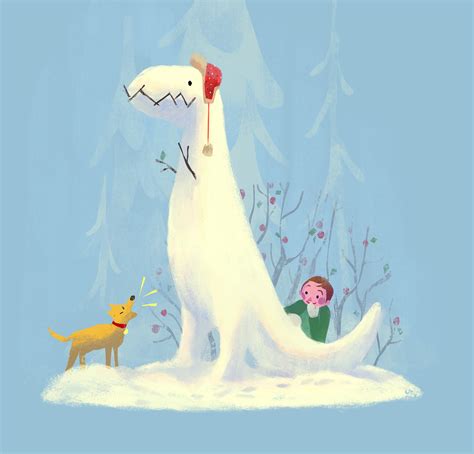 Snowy Dinosaurs For Redbubble Salamispots