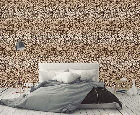 Leopard Spots Print Peel And Stick Wallpaper Self Adhesive Etsy