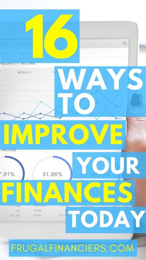 16 Money Saving Tips To Improve Your Finances Right Now Frugal