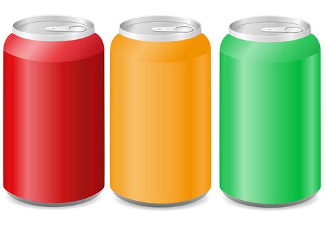 Coloured Aluminum Cans With Soda 515298 Vector Art At Vecteezy