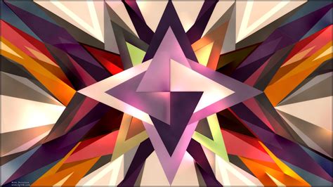 Abstract multicolor spikes photo manipulation colors sp34k triangles ...