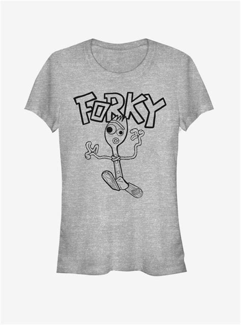 Disney Pixar Toy Story 4 Doodle Fork Girls Heathered T Shirt In 2021 Toy Story Shirt Cute
