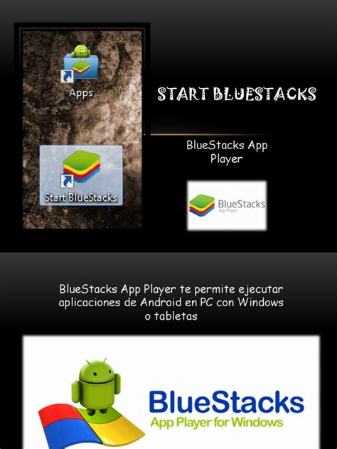 Start Bluestacks Android Sistema Operativo Aplicación Movil