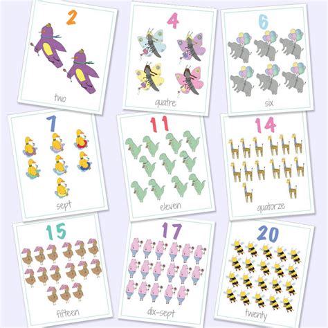 Numbers 1 20 Printable For Kids Learning Printable 4 Best Images Of