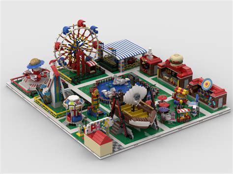 Lego Moc Modular Amusement Park Build From 13 Models By Gabizon