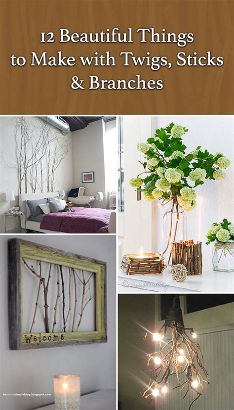 12 Diy Projects Using Sticks And Twigs Cool Diy Projects Diy Craft