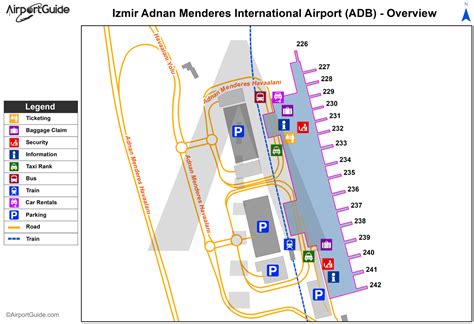 İzmir Adnan Menderes International Adb Airport Terminal Maps