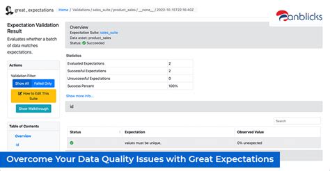 Overcome Your Data Quality Issues With Great Expectations
