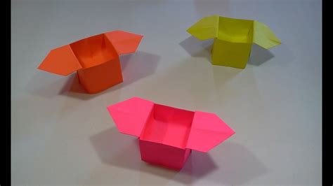New Origami Box With Ring Origami