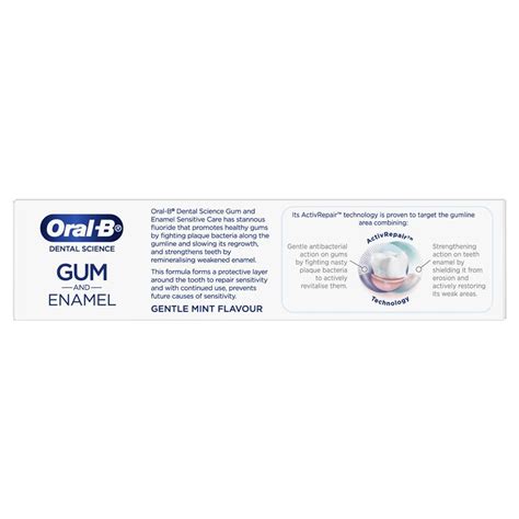 Buy Oral B Toothpaste Gum And Enamel Sensitive Care 110g Online At