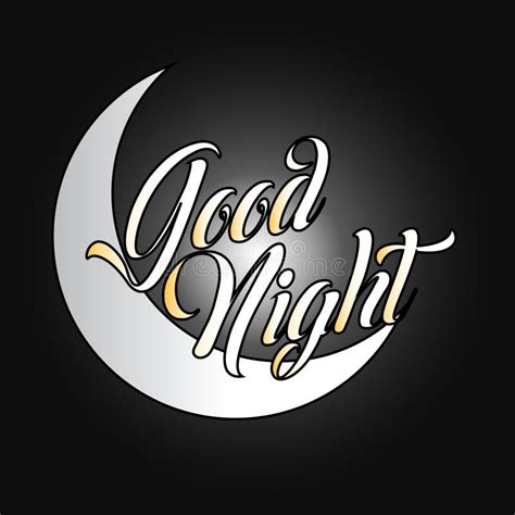 Good Night Logo Design Vector Stock Vector Illustration Of Concept