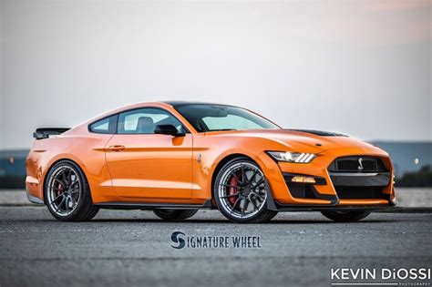 Orange 2020 Ford Shelby Mustang Gt500 With 21x11 And 21x115 Signature