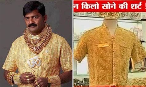 Man In India Who Made Headlines For Buying 320000 Shirt Made Of Gold