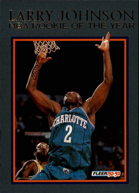 Lawrence demetric larry johnson (born march 14, 1969) is an american retired basketball player who spent his professional career in the nba. 1992-93 Fleer Larry Johnson Charlotte Hornets Basketball Card #13 Larry Johnson | eBay