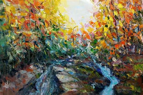Forest River Painting Oil Painting Abstract Painting Modern Art La