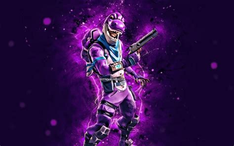 Download Wallpapers Bronto 4k Violet Neon Lights 2020 Games