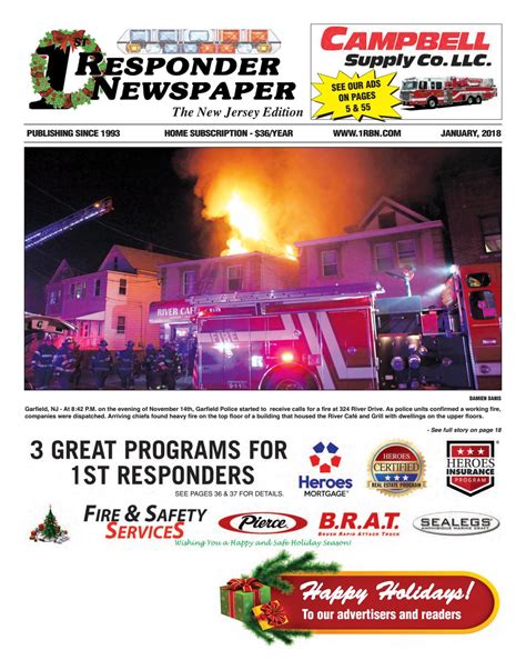 1st Responder New Jersey January Edition By Belsito Communications Inc