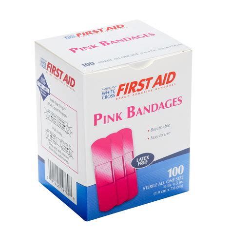 Pink Adhesive Bandages Mfasco Health And Safety
