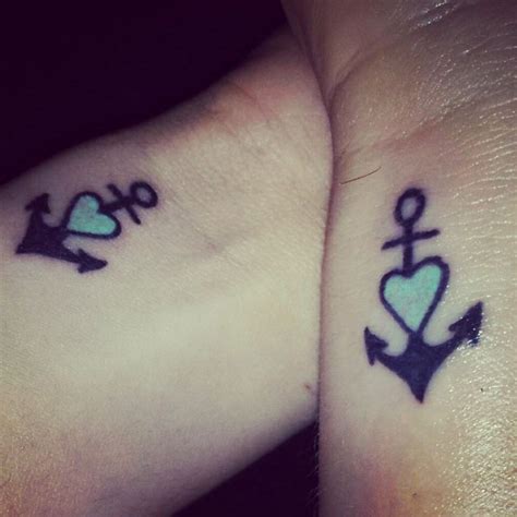 #arrow #tattoo #small tattoos #friendship tattoos. Friendship Anchor Tattoo On Wrist