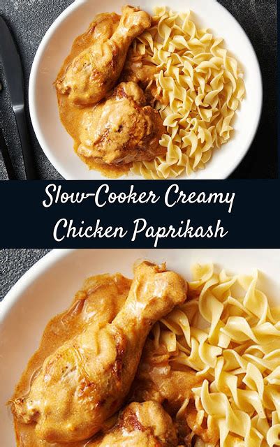 Slow Cooker Creamy Chicken Paprikash Recipes Home Inspiration And Diy