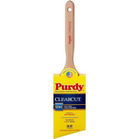 Purdy Clearcut Glide Natural Bristle Angle 3 In Paint Brush At