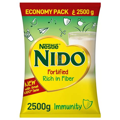 Nestle Nido Fortified Full Cream Milk Powder Pack 2500g Uae
