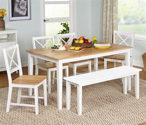 Virginia 6 Piece Dining Set With Bench